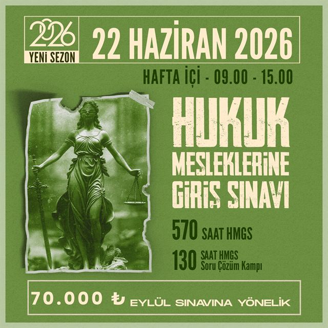 Hukuk Mesleklerine Giriş Sınavı 2026
